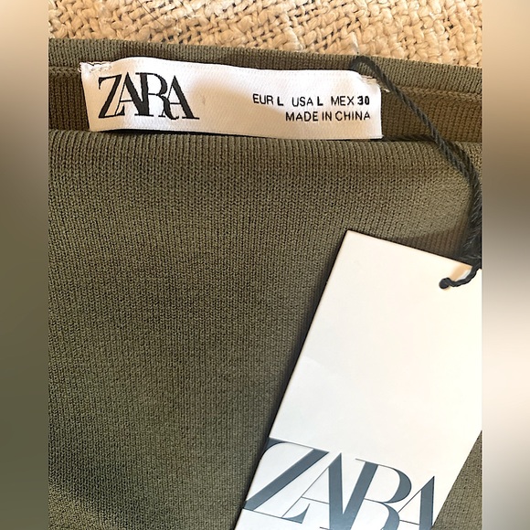 NWT Zara Knit Midi Dress - Picture 7 of 7